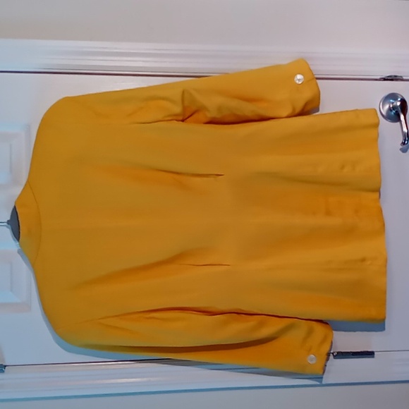 Vintage Christian Dior Linen Blazer Yellow Size 8 - Picture 7 of 16